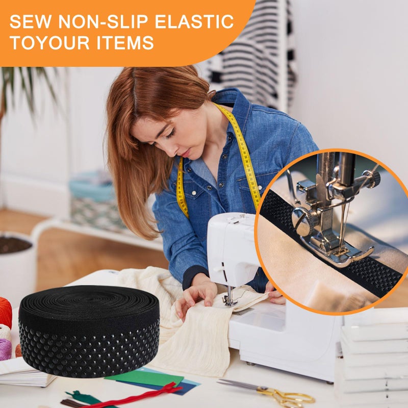 XMF Dot Silicone Elastic Tape No Slip for Garment Accessory & Headband 5Yards per Roll (38mmï¼ˆFBAï¼‰) - Image 4